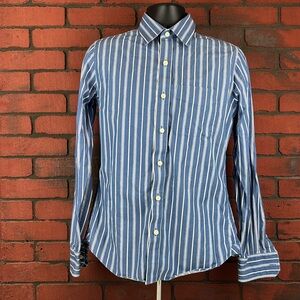 Ezra Fitch Men's Large Striped Dress Shirt – Preppy,‎ Office, Casual